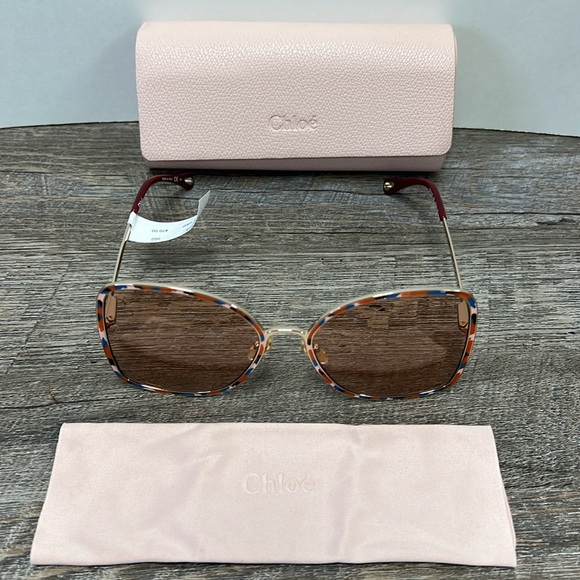 SOLD IN STORE Chloé Vitto 60MM Square Sunglasses CH0101S - Picture 2 of 11